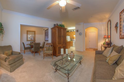 Luxury Apartments in Lithonia| Wesley Stonecrest Apartments | Ceiling Fans and Arched Entry Ways
